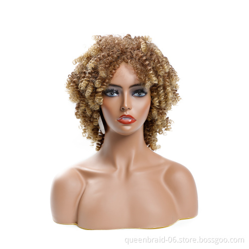 Headdress series long and short straight curved multicolor synthetic wig synthetic front lace wig